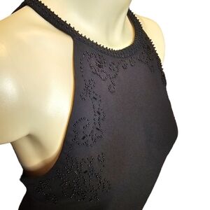 Jones New York midi dress with beaded neckline. Size 10